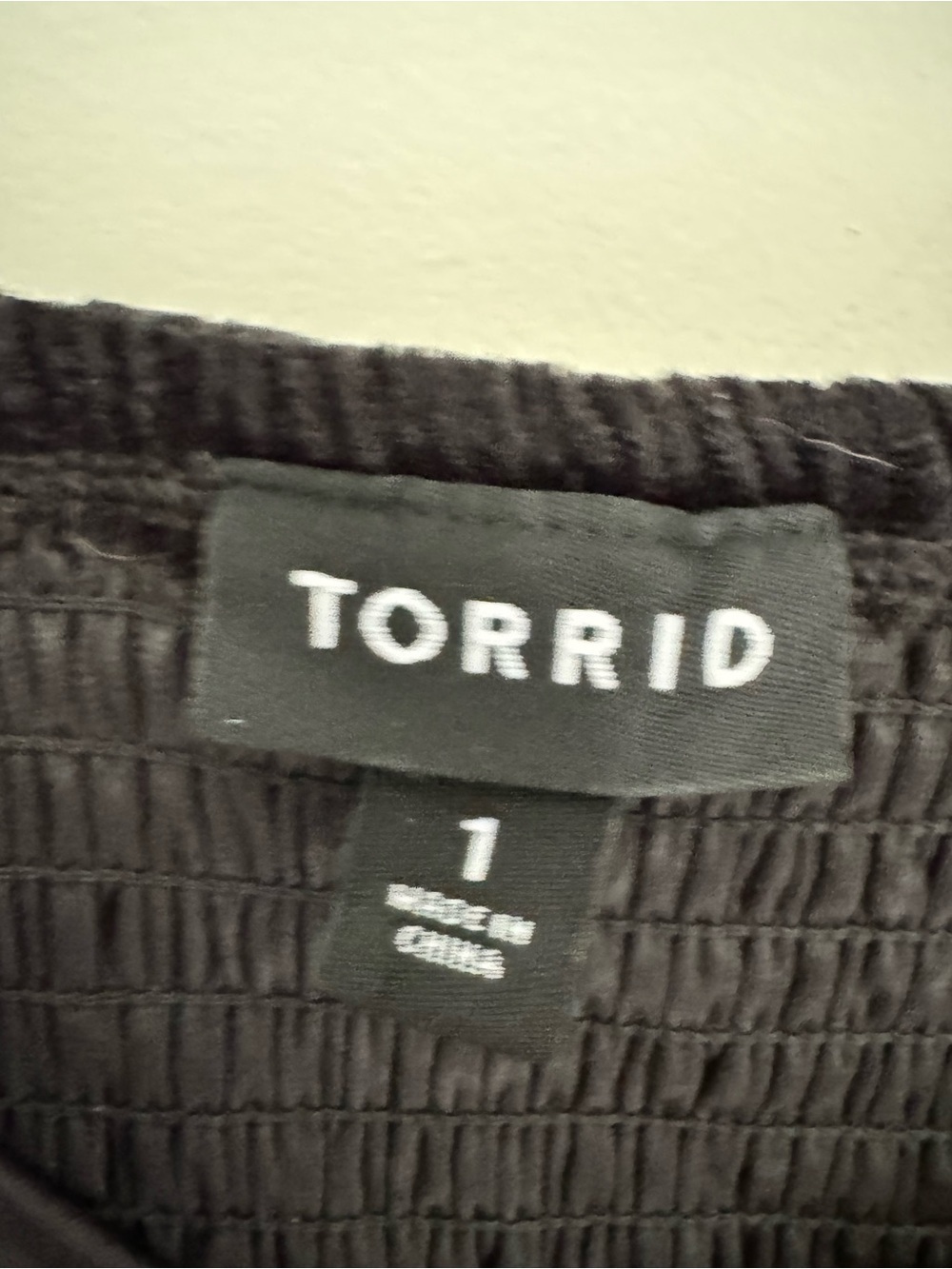 Torrid Black Velvet Corset Peplum Blouse Top Floral Embossed Size 1X - Picture 9 of 13